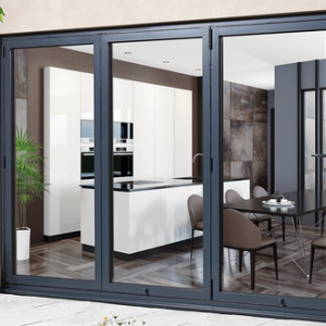 External 10ft ALUVU Folding Doors in Pre-Finished Grey